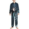 thumbnail image 1 of Demon Slayer Muichiro Tokito Kids Hooded Jumpsuit Union Suit Onesie One Piece Blanket for Boys Girls, 1 of 7