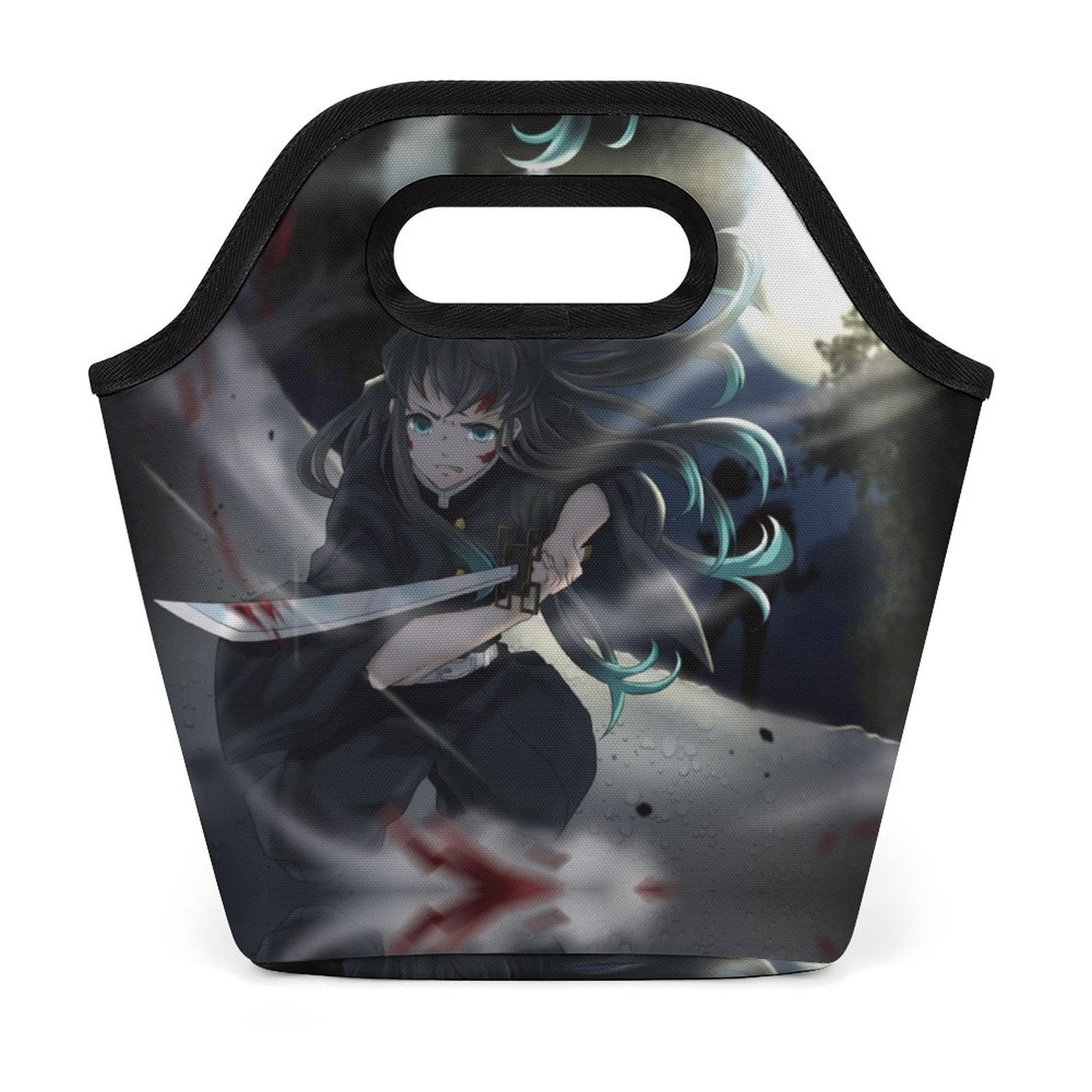 Demon Slayer Muichiro Tokito Lunch Bag, Insulated Lunch Tote Large ...