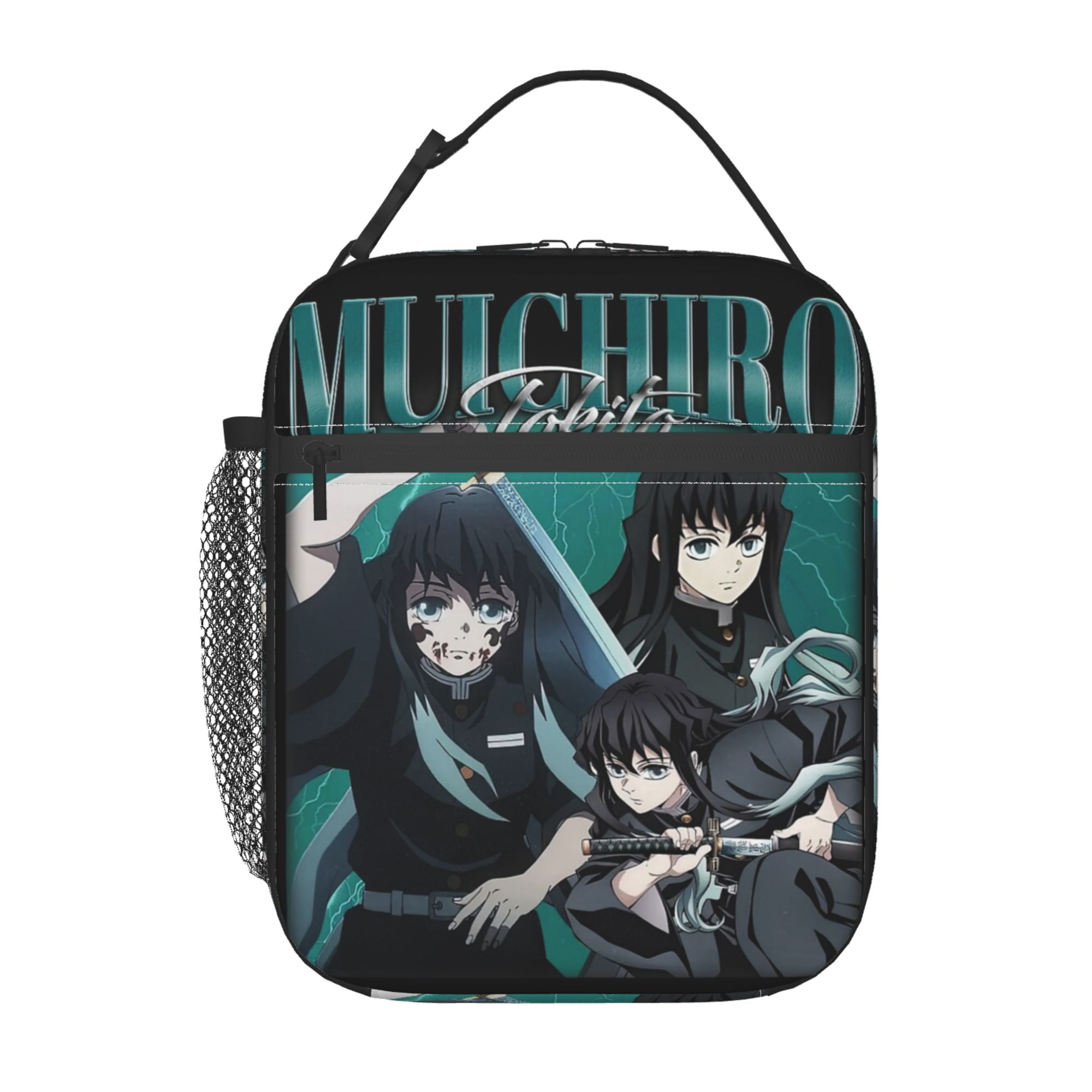 Demon Slayer Muichiro Tokito Lunch Bag Insulated Portable Reusable Cute ...