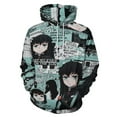 thumbnail image 1 of Demon Slayer Muichiro Tokito Mens Womens Novelty Hoodie 3D Print Pullover Hooded Long Sleeve Sweatshirts Tops Blouse with Pocket, 1 of 8