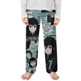 thumbnail image 1 of Demon Slayer Muichiro Tokito Pajama Pants Long Sleep Pants Soft Elastic Waist PJ Bottoms Lounge Pants, 1 of 7