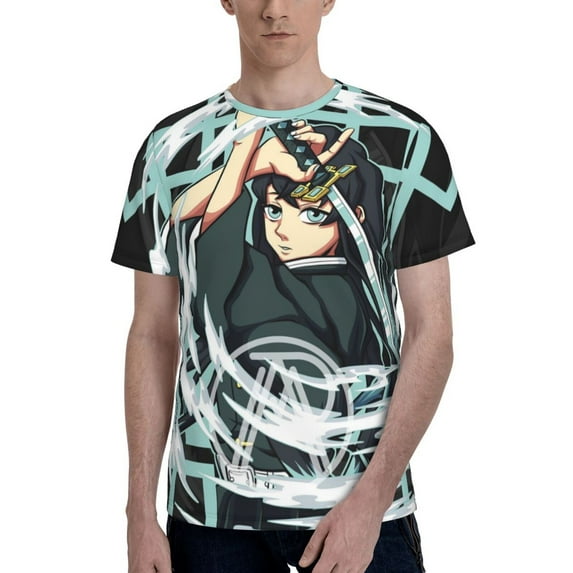 Demon Slayer Muichiro Tokito T-Shirts 3d Printed Short Sleeve Tee Shirt For Men