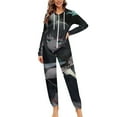 thumbnail image 1 of Demon Slayer Muichiro Tokito Unisex Onesie Pajamas Zipper Jumpsuit Hooded One Piece Sleepwear for Family Mens Womens, 1 of 8