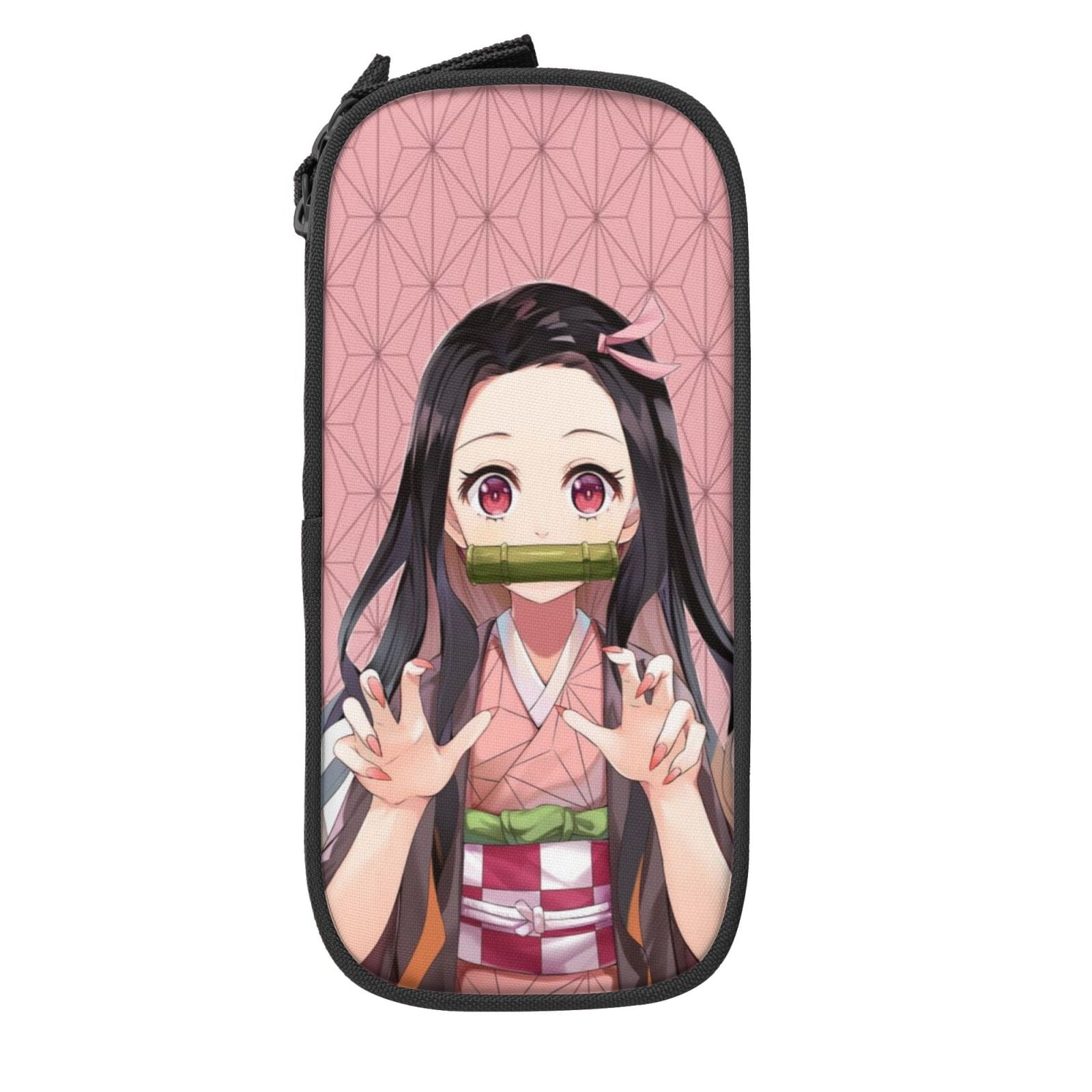 ୨୧はるページ Demon Slayer Nezuko Big Capacity Pencil Case, Large Storage