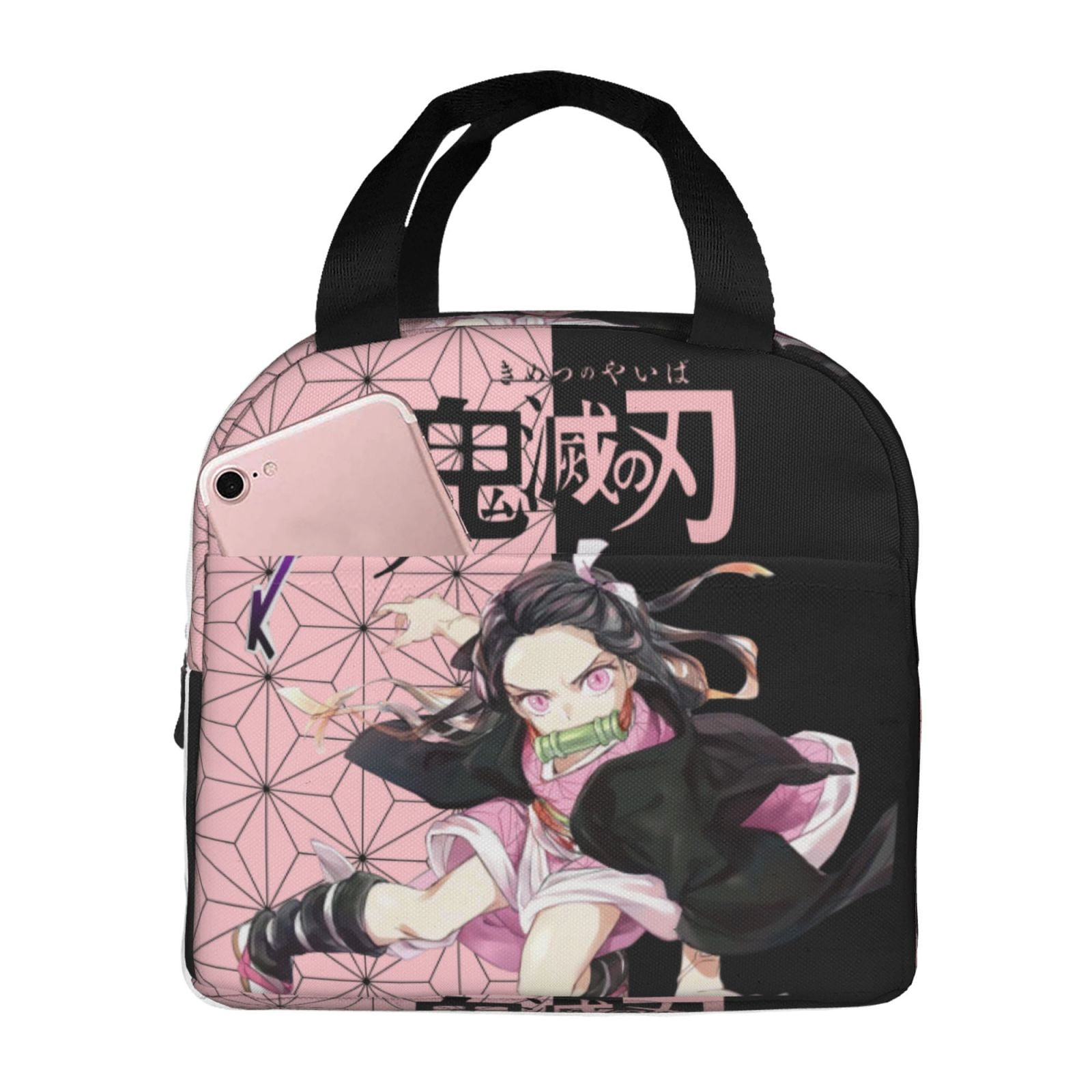 Demon Slayer Nezuko Lunch Bag Waterproof Insulated Lunch Box Reusable
