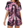 thumbnail image 1 of Demon Slayer Nezuko Women Pajamas Set Loungewear Sleepwear 2 Piece PJ Sets, 1 of 8