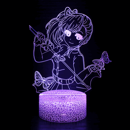 Demon Slayer Night Light,16 Color Night Light,3D LED Lamp with Smart Remote Control,Boy Gifts for Room Decoration,Christmas Holiday Gifts