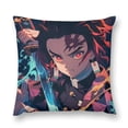 thumbnail image 1 of Demon Slayer Pillow Case Soft Pillow Cover Pillowcase Decorative Cushion Cover Home Decor 24 "x24 ", 1 of 8