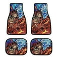 thumbnail image 1 of Demon Slayer Print Car Mats Set 4-Piece All Weather Front & Rear Mats Car Floor Carpet Protector Mat for Most Car, 1 of 8