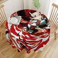 thumbnail image 1 of Demon Slayer Round Tablecloth Print Decorative Table Cover Washable Table Cloths for Dining Party Picnic 36x36in, 1 of 8