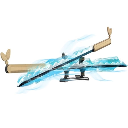 Demon Slayer Sword, with Scabbard and Stand, Cosplay Anime Katana Sword Building Blocks with Lego, Collectible Gifts for Kids and Adults