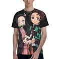 thumbnail image 1 of Demon Slayer T-Shirts 3d Printed Short Sleeve Tee Shirt For Men, 1 of 8
