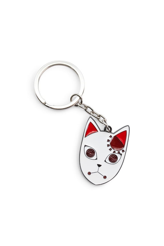 Demon Slayer Tanjiro Kamado Fox Mask Enamel Pendant Keychain