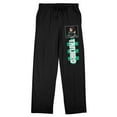thumbnail image 1 of Demon Slayer Tanjiro Men's Black Drawstring Sleep Pants-Medium, 1 of 5