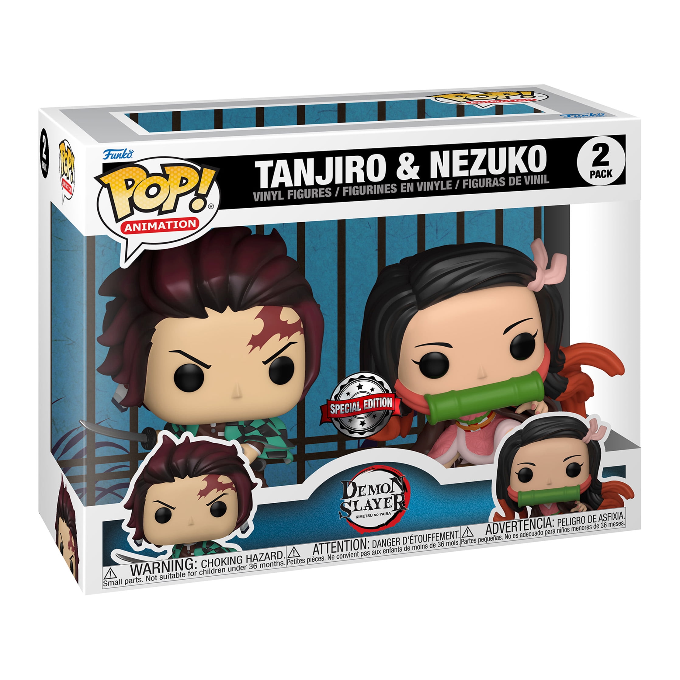 Demon Slayer Tanjiro & Nezuko Exclusive Funko Pop! 2 Pack