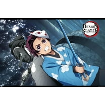 Demon Slayer - Tanjiro & Urokodaki Forest Wall Poster, 22.375" x 34"