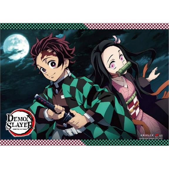 Demon Slayer Tanjirou and Nezuko B Wall Scroll