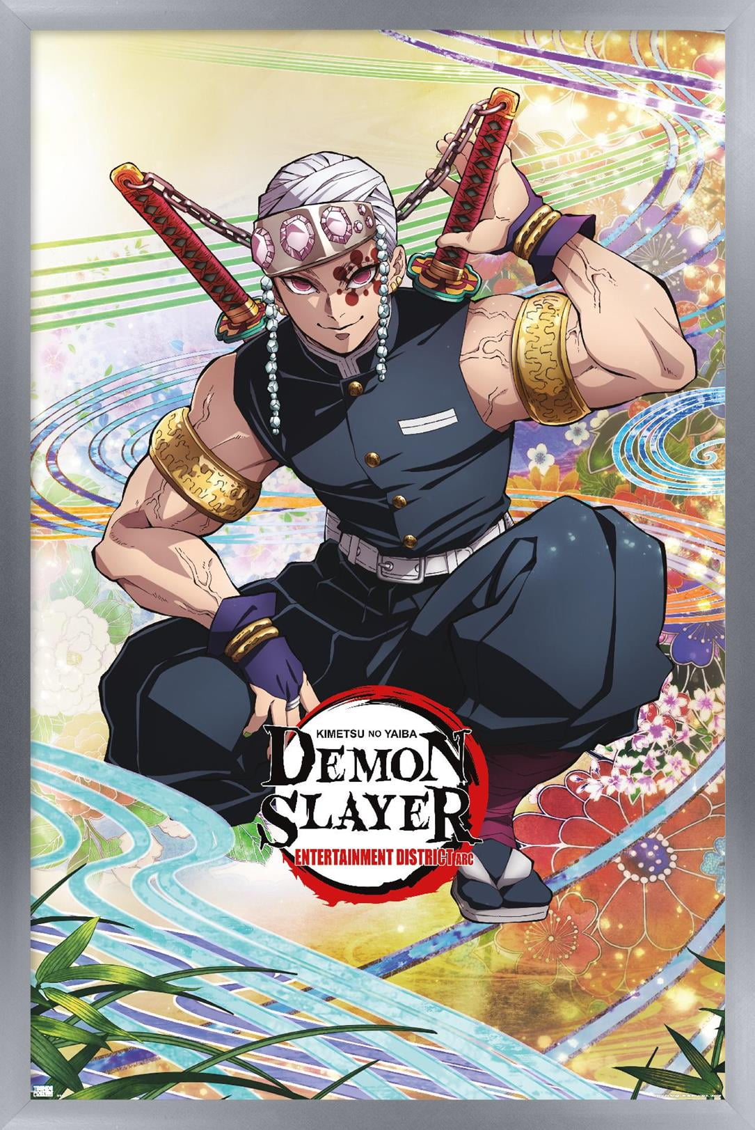 Demon Slayer - Tengen Uzui One Sheet Wall Poster, 14.725" x 22.375" Framed