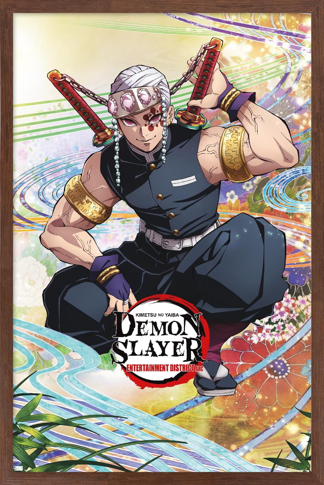 Demon Slayer - Tengen Uzui One Sheet Wall Poster, 14.725" x 22.375" Framed
