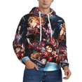thumbnail image 1 of Demon Slayer Trendy Cartoon Men'S Fleece Hooded Hoodie, hoodies for women men with pockets,Fall Fashion 2025 Pullover Sweaters Winter Clothes, 1 of 9