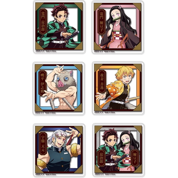 Demon Slayer Tv2 - Group Transparent Die-Cut Sticker Set