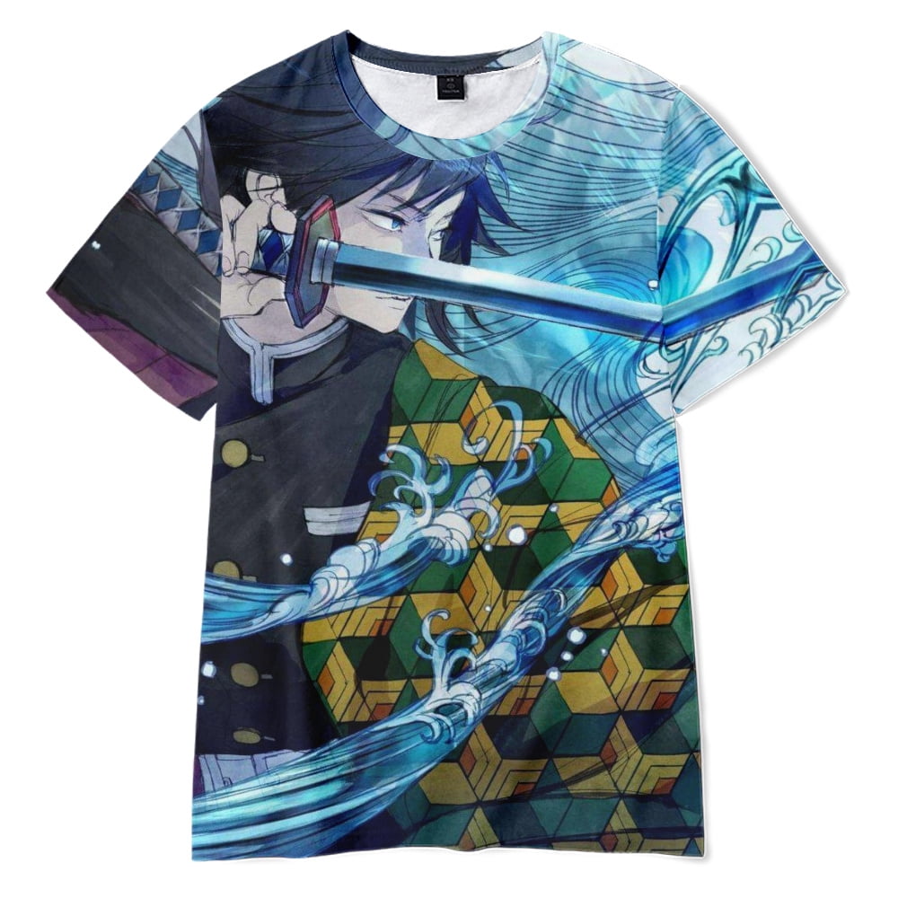 Demon Slayer Unisex Anime 3D Printing T Shirt Short Sleeve Women and Men Anime Shirt