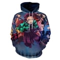 thumbnail image 1 of Demon Slayer Unisex Sweatshirts Loose Pullover Sweater Hooded Hoodie 3D Printing Jacket Winter Fall Clothes 3XL, 1 of 7