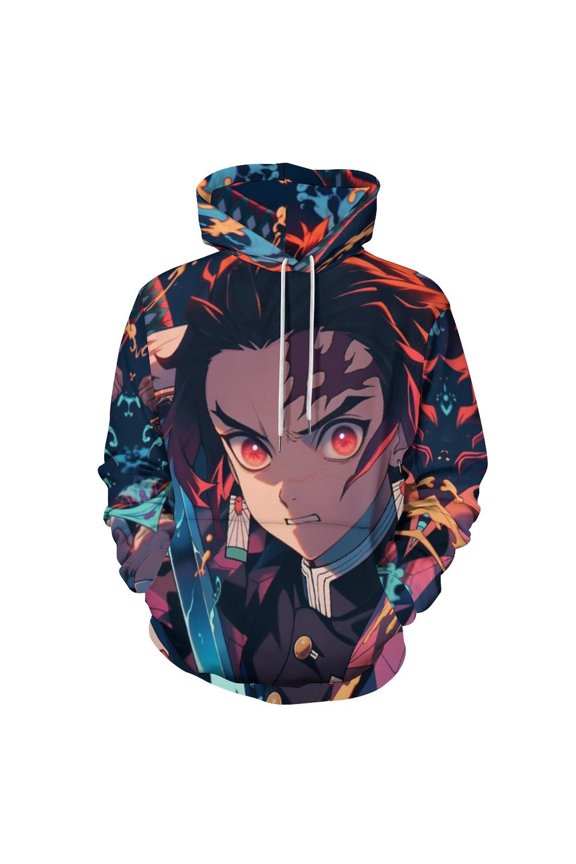 Demon Slayer Unisex Sweatshirts Loose Pullover Sweater Hooded Hoodie 3D Printing Jacket Winter Fall Clothes 5XL