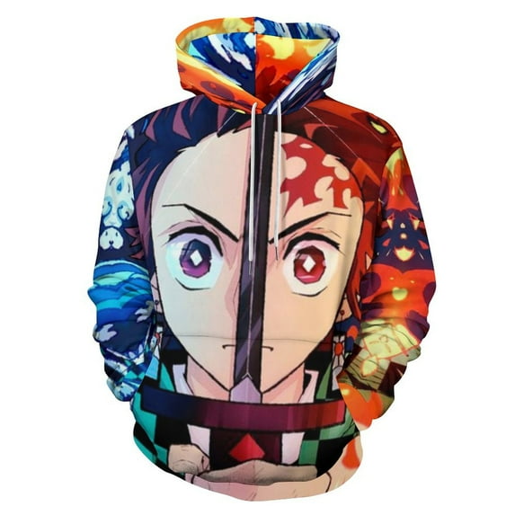 Demon Slayer Unisex Sweatshirts Loose Pullover Sweater Hooded Hoodie 3D Printing Jacket Winter Fall Clothes 5XL