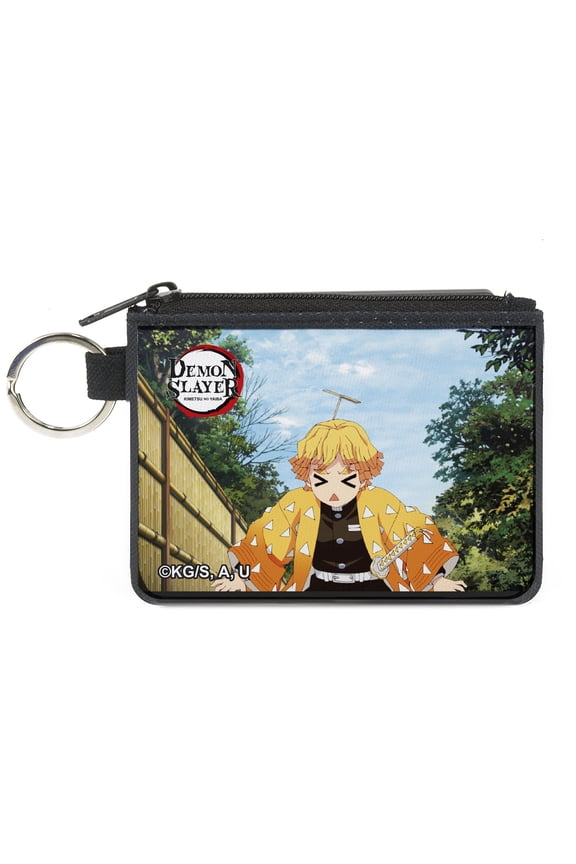 Demon Slayer Wallet, Coin Purse, Demohn Slayer Zenitsu Agatsuma Scene, Canvas