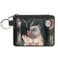 thumbnail image 1 of Demon Slayer Wallet, Coin Purse, Demon Slayer Inosuke Hashibira Boar Head Pose and Title Logo, Canvas, 1 of 1