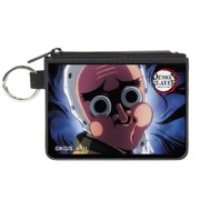 Demon Slayer Wallet, Coin Purse, Demon Slayer Tetsumotonaka Close Up Pose Blue Swirl, Canvas