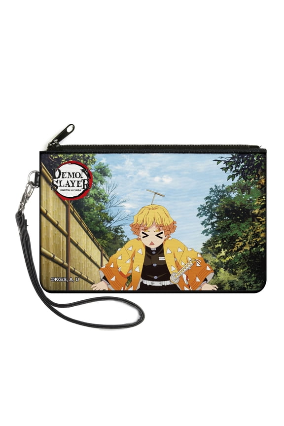 Demon Slayer Wallet, Zip Clutch, Demohn Slayer Zenitsu Agatsuma Scene, Canvas