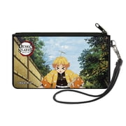 Demon Slayer Wallet, Zip Pouch, Demohn Slayer Zenitsu Agatsuma Scene, Canvas