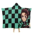 thumbnail image 1 of Demon Slayer Wearable Blanket Cloak Arctic Velvet Hooded Blanket Soft Fuzzy Hoodie Blanket Cape for Adults Kids 60"x80", 1 of 8