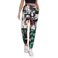 thumbnail image 1 of Demon Slayer Women's Jogger Track Pants Print Drawstring Lounge Sweatpants Casual Trousers for Yoga, Workout M, 1 of 7
