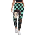 thumbnail image 1 of Demon Slayer Women's Jogger Track Pants Print Drawstring Lounge Sweatpants Casual Trousers for Yoga, Workout S, 1 of 7