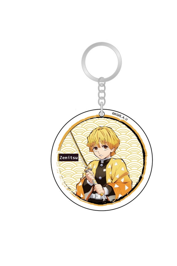 Demon Slayer - Zenitsu Agatsuma Acrylic Circle Keychain
