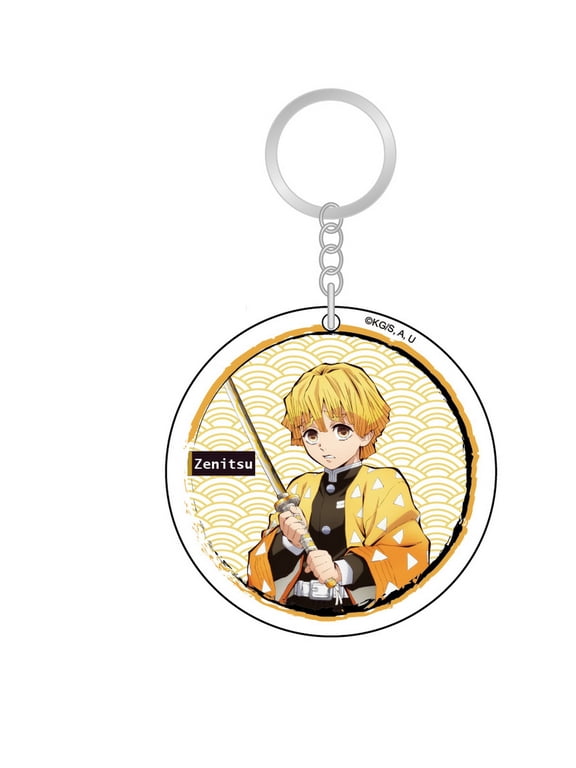 Demon Slayer - Zenitsu Agatsuma Acrylic Circle Keychain
