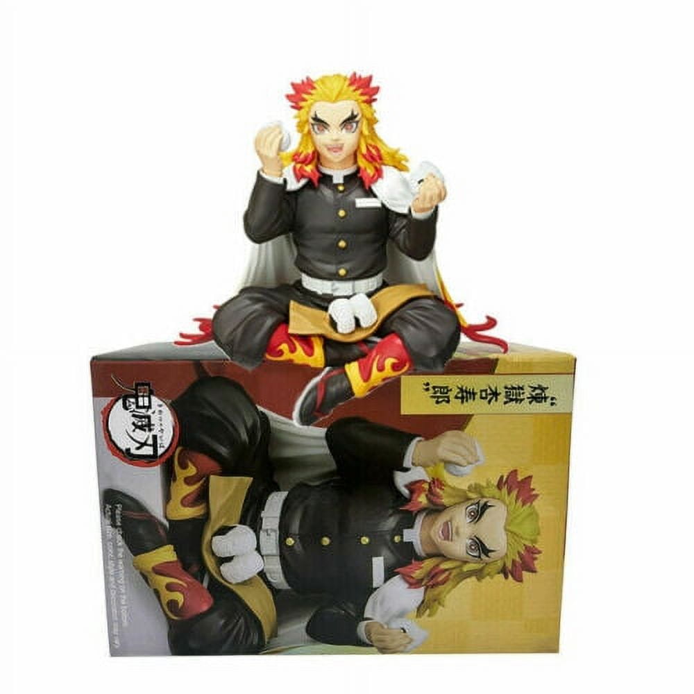 Demon Slayer: kimetsu no yaiba rengoku kyoujurou eating rice balls pvc  figure 