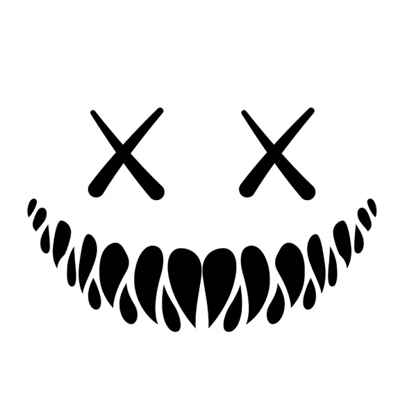 Demon Smiling Face Car Stickers for Rear Windshield Cool Auto Body Styling Waterproof Decoration Automobile Window Vinyl Decals