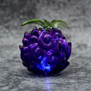 Demon Studio One Piece Luffy Nika Gum-Gum no Mi Gomu-Gomu Devil Fruit _Dark Fruit(Dark Purple), 4"