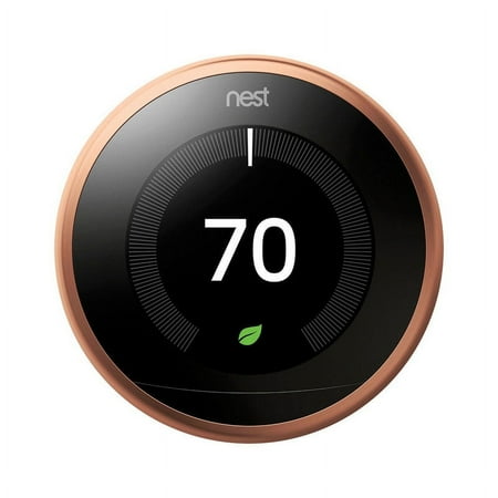 Google - Nest Learning Smart Wifi Thermostat - Copper