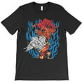 thumbnail image 1 of Demon vs. Angel Funny Good vs. Evil Graphic T-Shirt G11714, Up to 5XL, 1 of 2