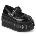 thumbnail image 1 of Demonia DAMNED-20 Women's 3 1/2" Platform Maryjane Shoes with Cone Spike Studs, 1 of 5