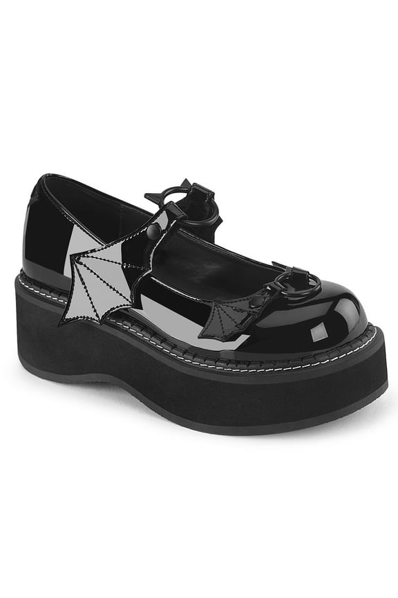 EMILY-23 Women's 2" Platform Maryjane Shoes with Batwing Strap