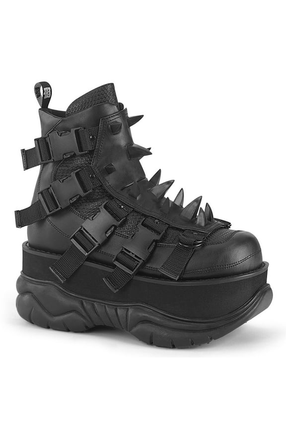 NEPTUNE-68 Men's 3" Platform Buckles Ankle Boots with Rubber Claws