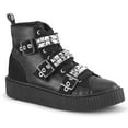 thumbnail image 1 of Demonia SNEEKER-225 Men's 1 1/2" Platform Rubber Sole High Top Buckle Straps Creeper Shoes Sneakers, 1 of 5