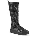 thumbnail image 1 of Demonia SNEEKER-405 Men's 1 1/2" Platform Rubber Sole Lace Up Front Knee High Creeper Sneaker Boots with Chains, 1 of 5