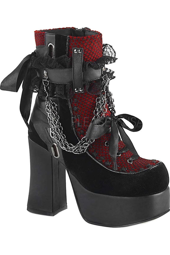 Women's Charade 110 Platform Ankle Boots, Block Heel 4.5", Black, 7.5